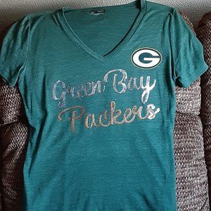 Women's Green Bay Packers  Bling Tshirt